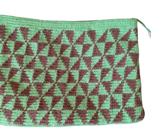 El Örgüsü Wayuu Clutch Çanta (30 CM X 21 CM)